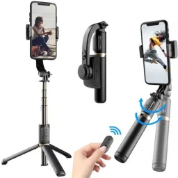 Jaggo Lal 360 degree smooth rotation Q08 gimbal 3 Axis Gimbal for Mobile, Camera image 4