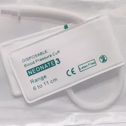 Alexera Disposable Nibp Cuff Neonatal Single Tube Size 3 White (06 TO 11CM) Bp Monitor Cuff-49