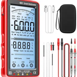 Digital Multimeter Tester Auto Ranging TRMS 6000 Counts USB Rechargeable Meter Digital Voltage Tester-12