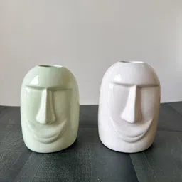 CasaTrunk Assorted 2 Pieces Face Shape Vases image 4