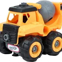Mini Machines Build & Go Construction Concrete Mixer Truck Toy & Screw Driver-image-16