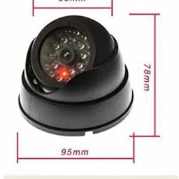 MOHAK 4 PCS Fake Security Camera Dummy Dome CCTV with Blinking Red LED Security Camera image 5