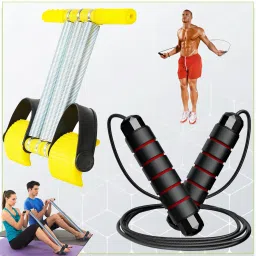 Set Of 2 Triple Spring Tummy Trimmer And Pushup Board Pull Reducer Waist Trimmer Fitness Accessory Kit Kit-image-11
