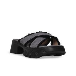 Ronnie Grey Textured PU Block with Bows image 2
