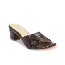 CLOG LONDON Textured Open Toe Block Heels image 2