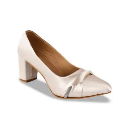 Try Me Textured Block Heeled Pumps image 2