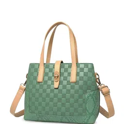 Diana Korr Checked Oversized Structured Handheld Bag image 2