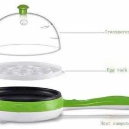 cloudmall Single Layer Electric Non Stick Mini Egg Frying Pan Boiler Egg Cooker (Multi color, 7 Eggs) Household Mini Egg Omelette Pancake Fried Steak Electric Frying Pan Non-Stick Boiled Egg Boiler Steamer 569 Egg Cooker Egg Cooker image 2