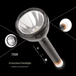 aubade RECHARGEABLE TWO IN ONE FLASH LIGHT WITH BACK LIGHT Torch image 3