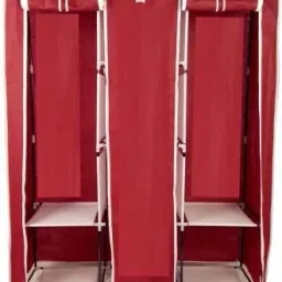 8 Shelves Fancy Portable Almirah Foldable Racks for Clothes Cupboard Organizer Carbon Steel Collapsible Wardrobe-24