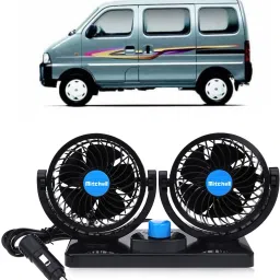 Car Fan 12V 360 Head 2 Speed Quiet Strong for All Auto Vehicles-C320 Car Interior Fan-picture-18