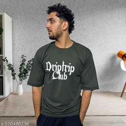 Men Cotton Blend Oversize Tshirts-image-40