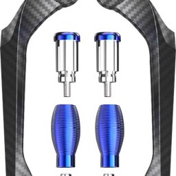 7/8 Carbon Handlebar Brake Clutch Lever Hand Guard Protector(BLUE) Handlebar Hand Guard-image-48