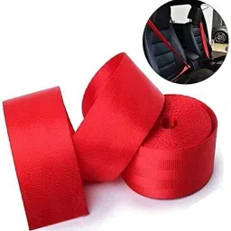 3.6m, RED-(Webbing-Pad), JDM DRIFTING SPORTY Car Seat-Belt-1PIECE Car Seat Belt-52
