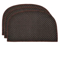 Kuber Industries Pack Of 3 Brown Solid Anti-Skid Doormat-image-5
