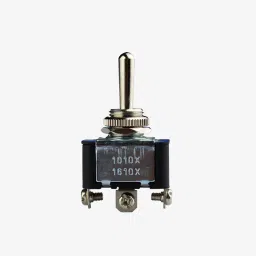 Toggle Switch 10A SPDT CENTER OFF 125VDC and 250VAC - CALONIX Panel Mount Switch image 1