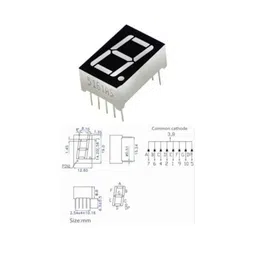 0.56 inch Red 1 Digit 7 Segment LED Display 10pin image 3