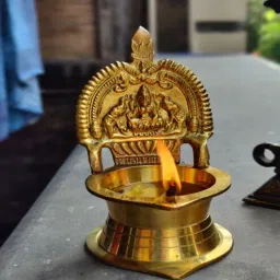 bulkysanta Kamakshi Golden Brass Diya-picture-24