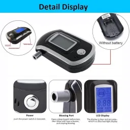 medsor impex Portable Analyzer Police Digital Breath Alcohol Tester Breathalyzer Analytical Scale image 3