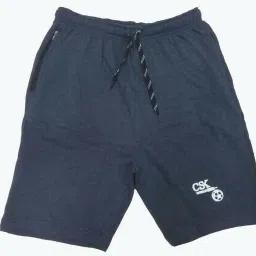 Solid Men Dark Blue Bermuda Shorts-picture-19