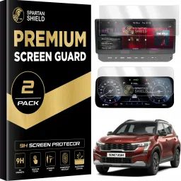 spartan shield Screen Guard for NEW KIA SONET 2024 FACELIFT | 10.25 INCH INFOTAINMENT & INSTRUMENT CLUSTER Protector | HTX+ GTX PLUS X LINE | Car Music System Accessories [Not Tempered Glass]-image-25