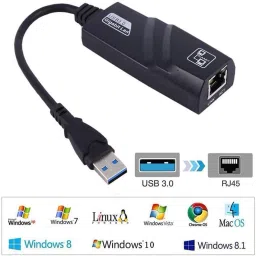 microware USB 3.0 Gigabit Ethernet 10/100/1000 Mbps RJ45 LAN Network Adapter for PC Mac Lan Adapter image 4