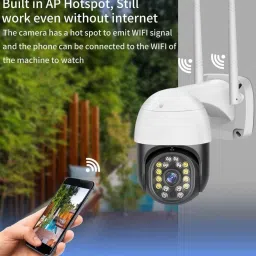 TP PLUS WiFi 1080p 3MP 360° Pant Tilt Smart Ptz Indoor Outdoor Security Motion Detection Security Camera image 4