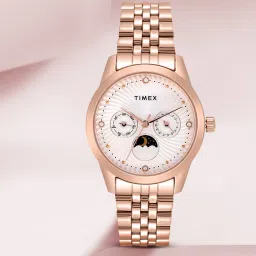 timex Multi Function Silver Dial Analog Watch - For Women TWEL13106 image 2