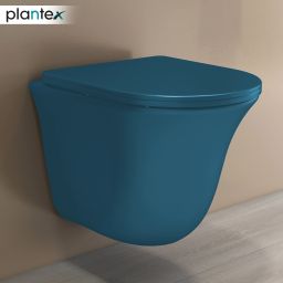 Ceramic Wall Hung Commode for Toilet/Western Commode with Soft Closing Toilet Seat - P Trap (APS-1062) Western Commode-14