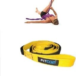 gsi Strap/Stretch Bands/Belt 10 Loop Options with Extra Safe Adjustable Polyester Yoga Strap image 2