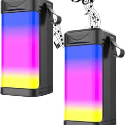 DRUMSTONE Pack 2 Portable Pulse RGB LED Light Bass Bluetooth Speaker 3 W Bluetooth Soundbar-image-24