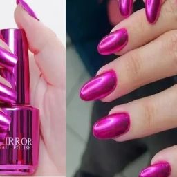 Metallic Nail Polish Mirror Effect (pink)/- pink-image-97
