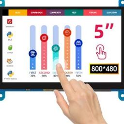 Elecrow RC050 5 inch 800 x 480 Capacitive Touch LCD Display for Raspberry Pi/ PC/ SONY PS4-54