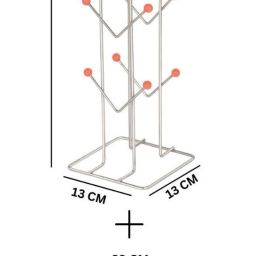 Cup Kitchen Rack V Shape Cup Stand Steel Brand Finishing 12 Cup Tea & Coffee Mug Holder,KK Steel-image-92