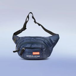 Worldstar fluffy navy blue waist bag Waist Bag-image-57