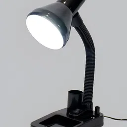 SPARK WORLD Black Metal Quirky Abstract Shaped Table Lamp image 3