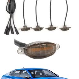 16LED Amber Waterproof Fancy Car Front Grill Light For Universal-Sail Car Fancy Lights-image-64