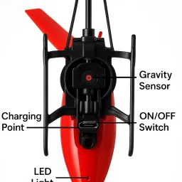 playora Mini Remote Control Helicopter with Gravity sensor image 3