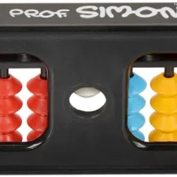 prof. simon 15 Rods/Digits Soroban plastic Abacus with colorful beads, Kids Maths learing Tool image 4