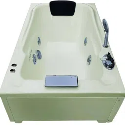 Bonn 4.5 Ft Jacuzzi with Filler System and Side Panel - Ivory Free-standing Bathtub-image-56