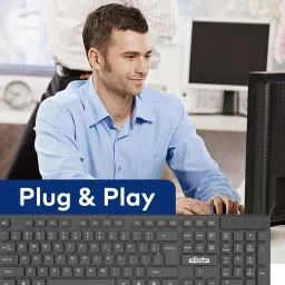 Elista Wired Keyboard and Mouse Combo (ELS WK-714) Wired USB Standard Multi-device Keyboard Compatible with Desktop, Laptop, Mac image 5