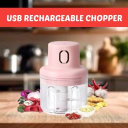 Chopper (Electric Rechargeable Chopper) for Kitchen Vegetable Garlic Onion Q176 Electric Vegetable & Fruit Chopper-image-84