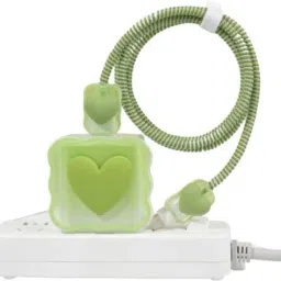 AIFEI Compatible for iPhone Charger Cover GREEN HEART for 18-20W Full ProtectionCASE Cable Protector-image-95