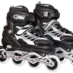 Adjustable Inline Roller Skates for Boys Kids&Girls In-line Skates - Size 10 UK-picture-28