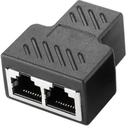 WiredCom Ethernet RJ45 LAN Adapter 1 to 2 Female 8P8C Cat5 Cat6 Cat5e Network Plug Lan Adapter-9