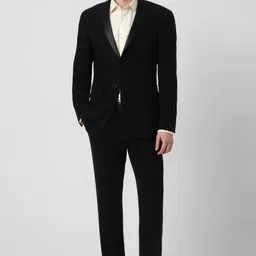 peter england Men Formal Suits Textured Suit-picture-34