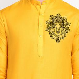 DEVOILER Ethnic Motifs Printed Regular Kurta With Pyjamas image 2