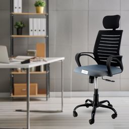 newturn Boom High Back Revolving Spacious Cushion Seat Long Arm Rest with Smooth Swivel Natural Fiber Office Arm Chair-picture-48