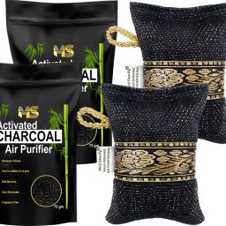 Non-Electric Air Purifier Charcoal Bag 75g & Scent Free , Natural odor absorber Diffuser-image-73