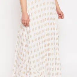 CLORA CREATION PLUS Plus Size Printed Flared Rayon Skirt image 5